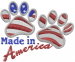 American Paws embroidery design