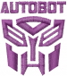 Autobot embroidery design
