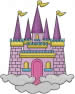 Castle embroidery design