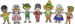 Children of the World embroidery design