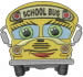 School Bus embroidery design