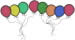 Balloons embroidery design