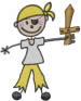 Little Stick Pirate embroidery design