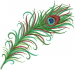 Peacock Feather embroidery design