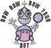 Baby Row Bot embroidery design