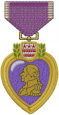 Purple Heart Ribbon embroidery design