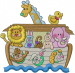 Noahs Ark embroidery design