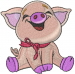 Happy Pig embroidery design