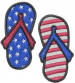 American Flip Flops embroidery design
