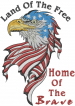 Home Of The Brave embroidery design