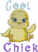 Chick_Cool Chick_ embroidery design
