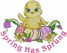 Easter Eggs with Chick and Flowers_Spring Has Sprung_ embroidery design
