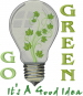 Eco Think Green Light Bulb_Its A Good Idea_ embroidery design