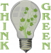 Eco Think Green Light Bulb_Think Green_ embroidery design