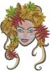 Autumn Girl embroidery design