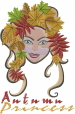 Autumn Princess embroidery design