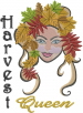 Harvest Queen embroidery design