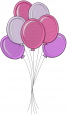 Balloons embroidery design