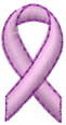 Cancer Ribbon embroidery design