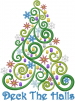 Deck The Halls embroidery design