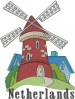 Netherlands embroidery design