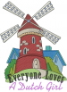 A Dutch Girl embroidery design