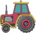 Tractor embroidery design