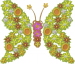Floral Butterfly embroidery design