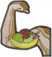 Healthy Bicep embroidery design