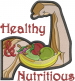 Healthy embroidery design