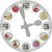 Healthy Clock embroidery design