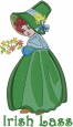 Irish Lass embroidery design