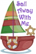 Sail Away embroidery design