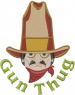 Gun Thug embroidery design