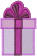 Present embroidery design