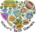 Worlds Best Teacher embroidery design