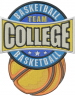 College Basketball embroidery design
