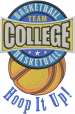 College Basketball embroidery design