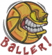 Basketball  Baller embroidery design