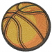 Basketball embroidery design