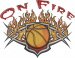 Basketball On Fire embroidery design