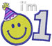 First birthday embroidery design