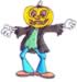 Pumkin Man embroidery design