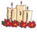 Candles embroidery design