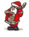 Santa embroidery design