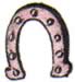 Horseshoe embroidery design