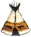 Teepee embroidery design
