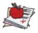 Apple on Papers embroidery design