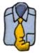 Folded Shirt & Tie embroidery design
