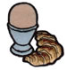 EGG & CROISSANT embroidery design